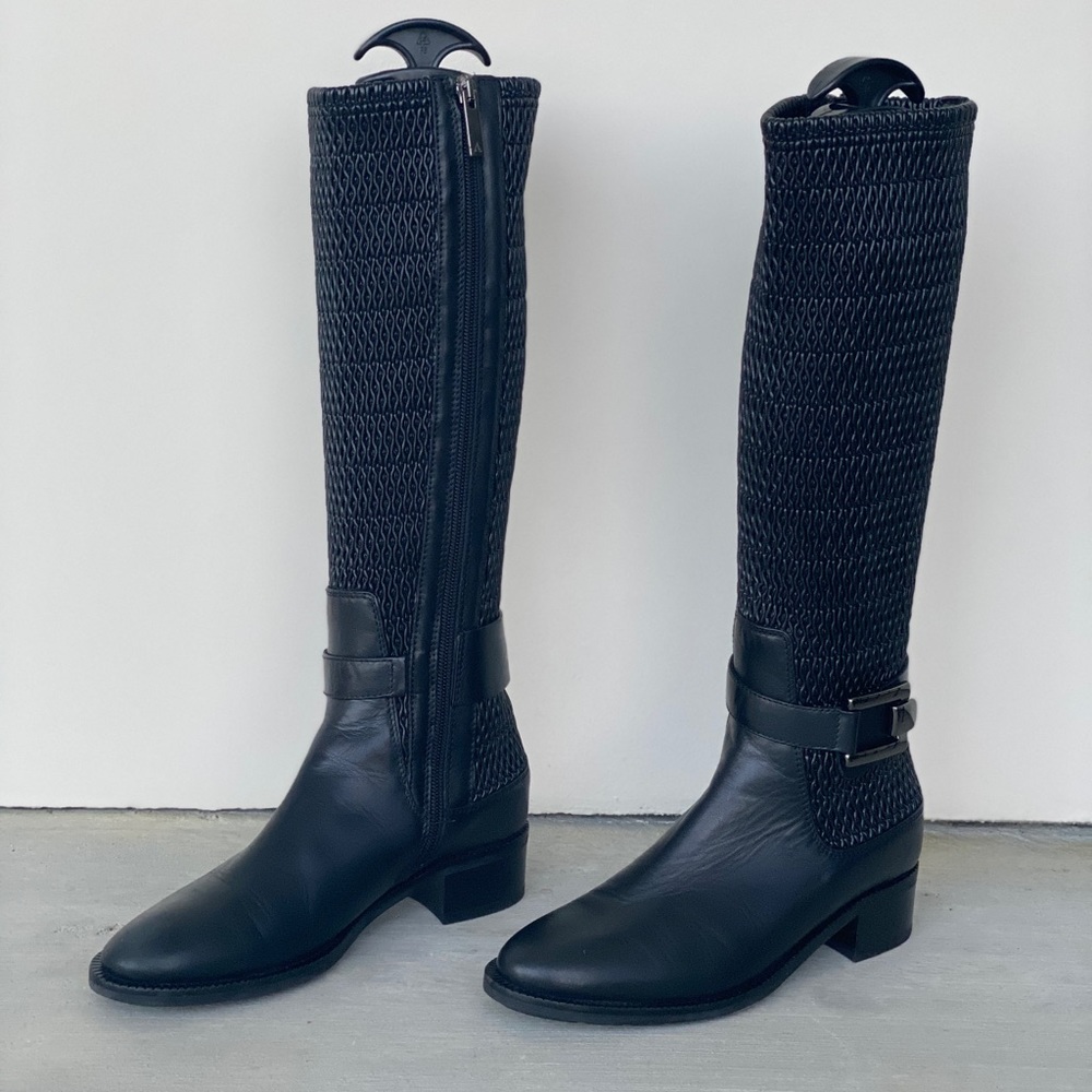 Aquatalia Weather Proof Leather Riding Boots